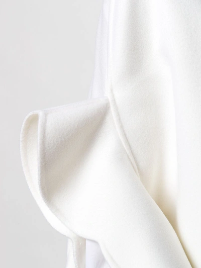 Shop Valentino Wool Cape In White