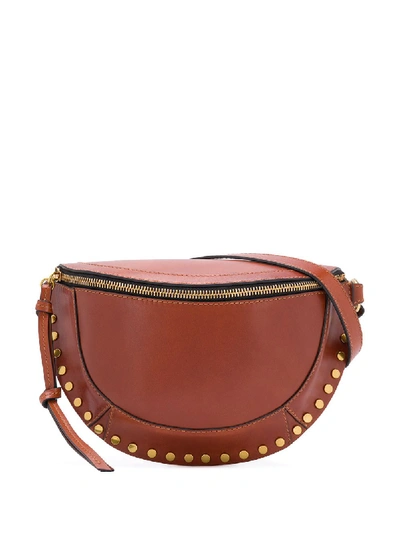 Shop Isabel Marant Skano Leather Belt Bag In Orange