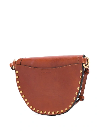 Shop Isabel Marant Skano Leather Belt Bag In Orange