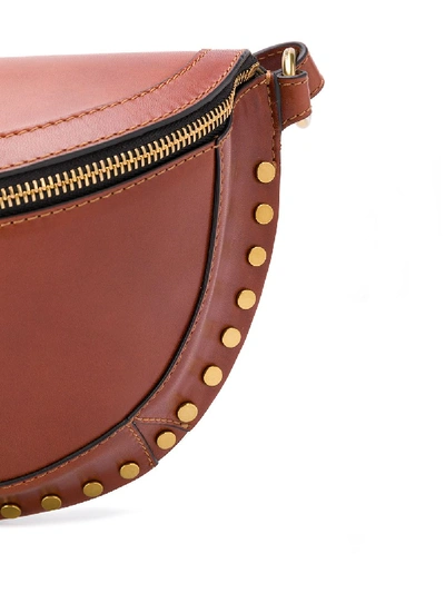 Shop Isabel Marant Skano Leather Belt Bag In Orange