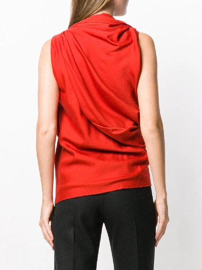 Shop Rick Owens Sleeveless Top In Red