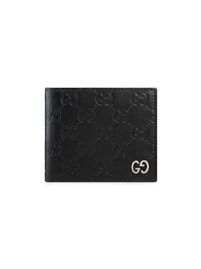 Shop Gucci Logo Wallet In Black