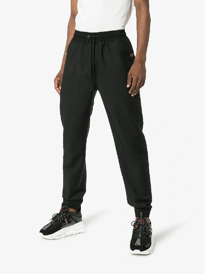 Shop Givenchy Wool Jogging Trousers In Black