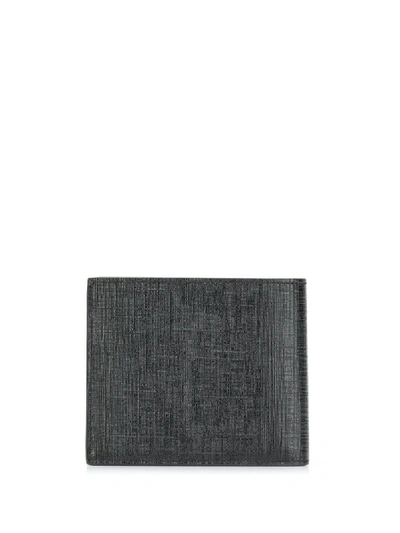 Shop Givenchy Logo Leather Wallet In Black