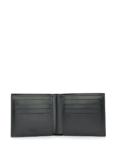 Shop Givenchy Logo Leather Wallet In Black