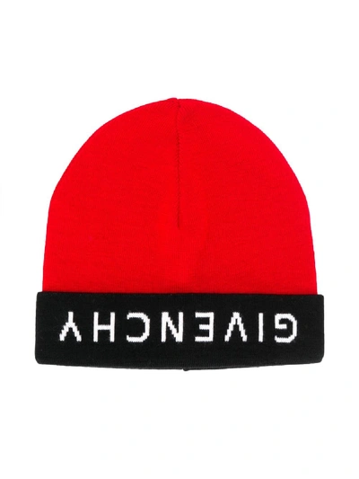 Shop Givenchy Logo Hat In Red