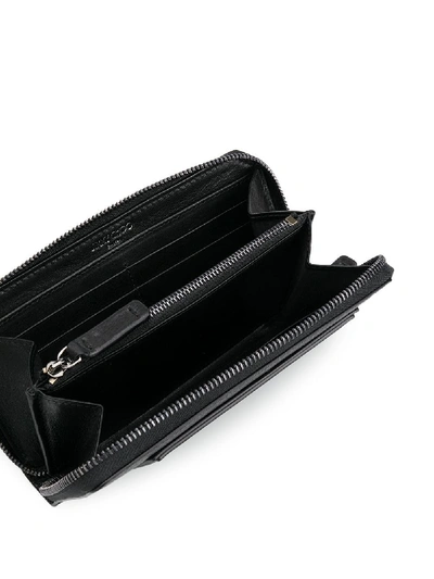 Shop Jimmy Choo Seki Leather Wallet In Black