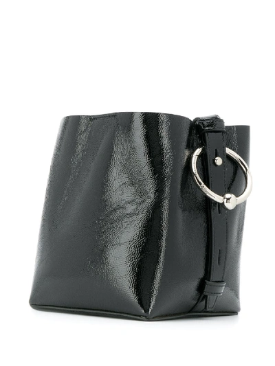 Shop Rebecca Minkoff Kate Mini Leather Bucket Bag In Black