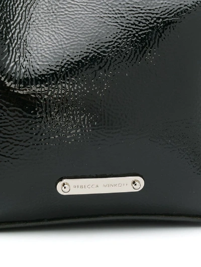 Shop Rebecca Minkoff Kate Mini Leather Bucket Bag In Black