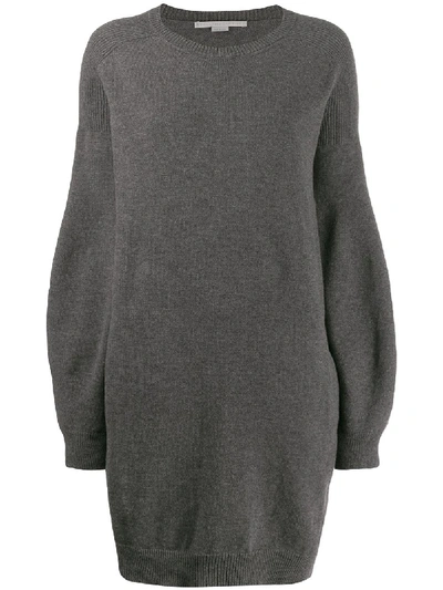Shop Stella Mccartney Virgin Wool Dress In Grey