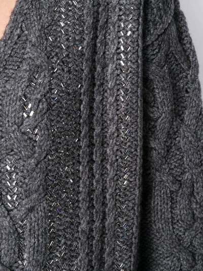 Shop Ermanno Scervino V-neck Sweater In Grey