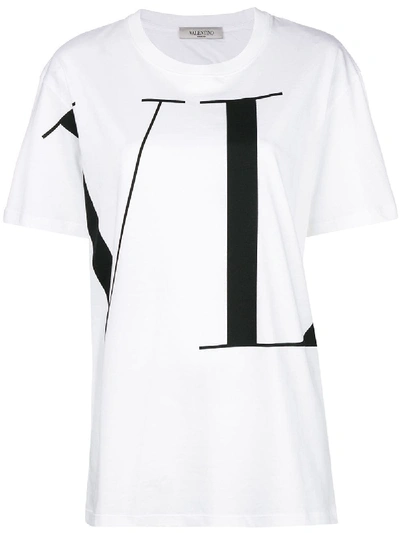 Shop Valentino Over T Shirt In White