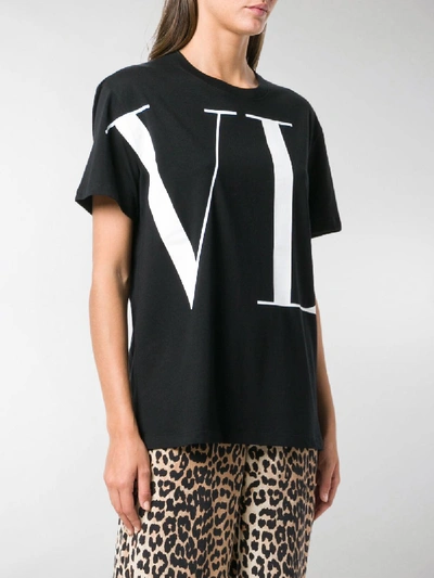 Shop Valentino Over T Shirt In Black