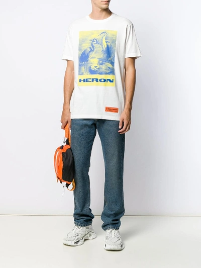 Shop Heron Preston Cotton T-shirt In White