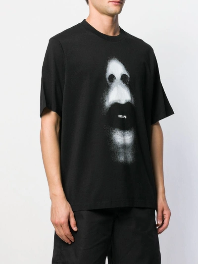 Shop Marcelo Burlon County Of Milan Printed Cotton T-shirt In Black