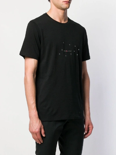 Shop Saint Laurent Cotton T-shirt In Black