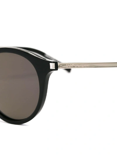 Shop Saint Laurent Classic Sunglasses In Black