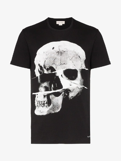 Shop Alexander Mcqueen T-shirt With Skull Print In Black