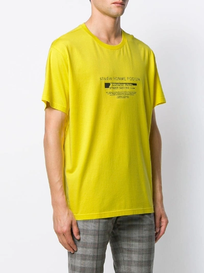 Shop Givenchy Logo Print T-shirt In Yellow