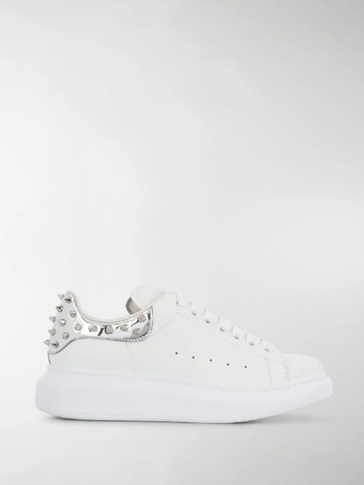 Shop Alexander Mcqueen Oversized Leather Trainers