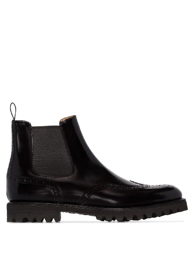 Shop Church's Charlize Leather Ankle Boots In Black