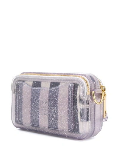 Shop Marc Jacobs The Jelly Glitter Snapshot Leather Bag