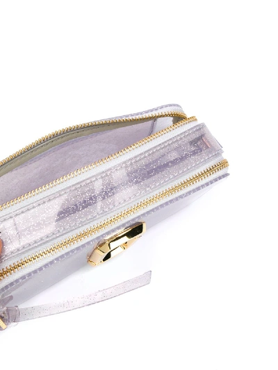 Shop Marc Jacobs The Jelly Glitter Snapshot Leather Bag