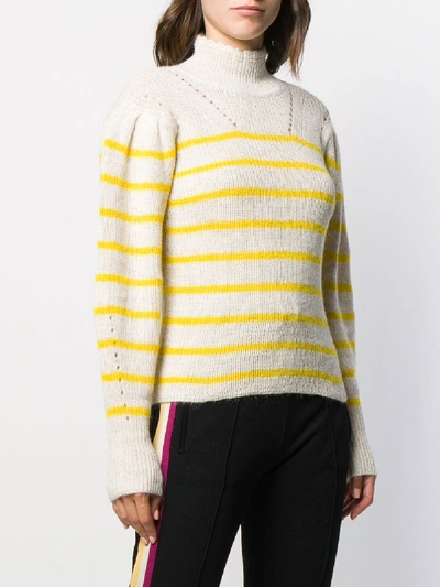 Shop Isabel Marant Étoile Georgia Turtle-neck Sweater In Yellow