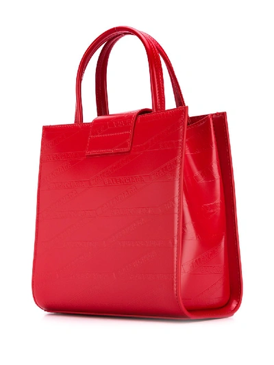 Shop Balenciaga Sharp Xs Tote Bag In Red
