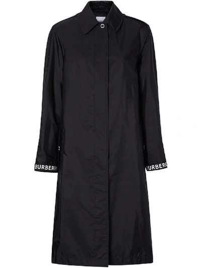Shop Burberry Padstow Trench Coat In Black