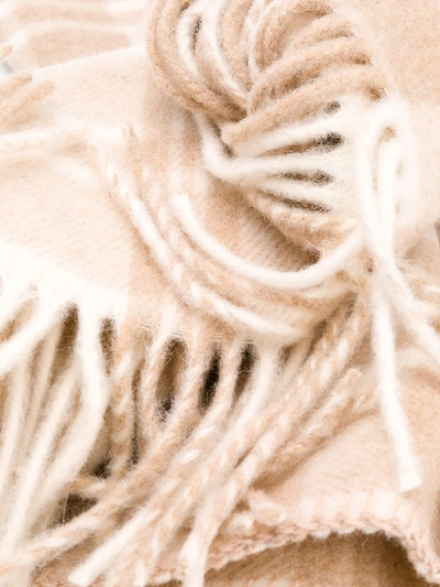Shop Ami Alexandre Mattiussi Wool Scarf In White