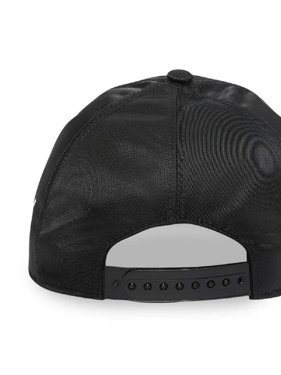 Shop Burberry Logo Baseball Cap In Black