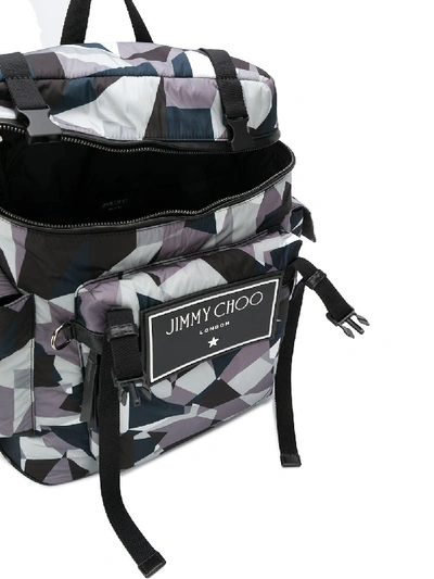 Shop Jimmy Choo Wixon Suede Backpack In Grey