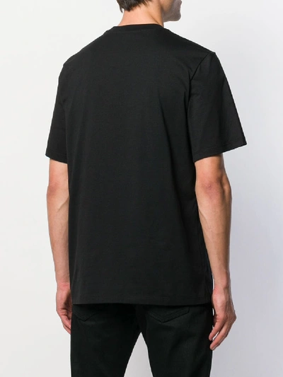 Shop Msgm Logo Print Cotton T-shirt In Black