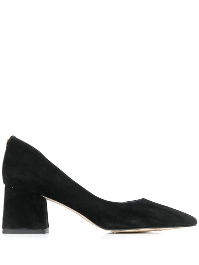 Shop Michael Michael Kors Dixon Suede Pumps In Black