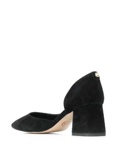 Shop Michael Michael Kors Dixon Suede Pumps In Black