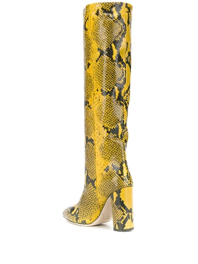 Shop Paris Texas Leather Boots In Yellow