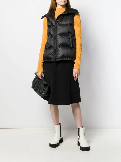 Shop Sacai Down Waistcoat In Black