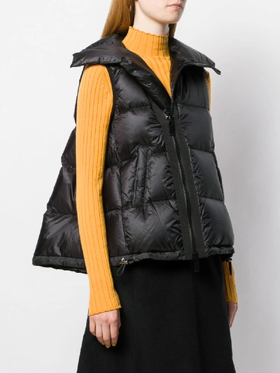 Shop Sacai Down Waistcoat In Black