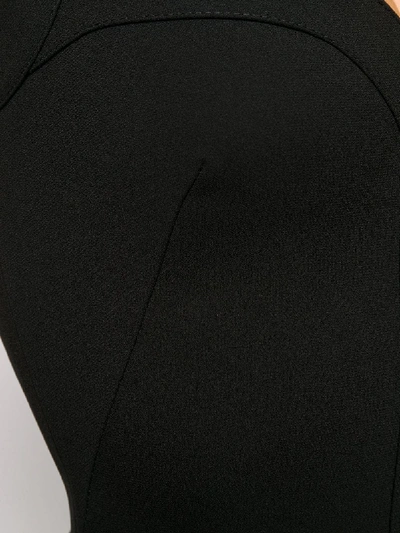 Shop Victoria Beckham Cami Fitted Dress In Black