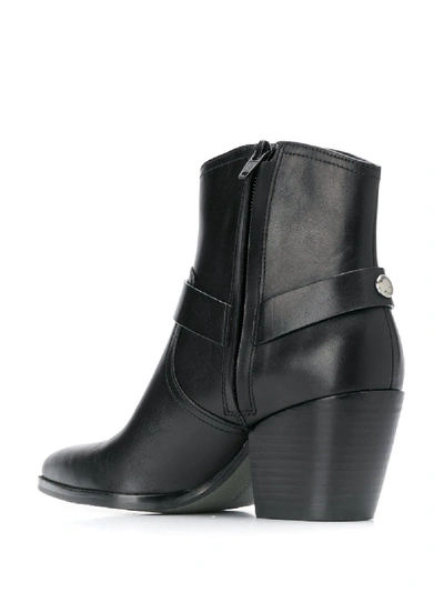 Shop Michael Michael Kors Barnes Leather Ankle Boots In Black