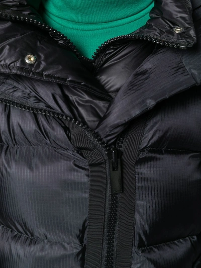 Shop Sacai Down Jacket With Down Waistcoat In Black