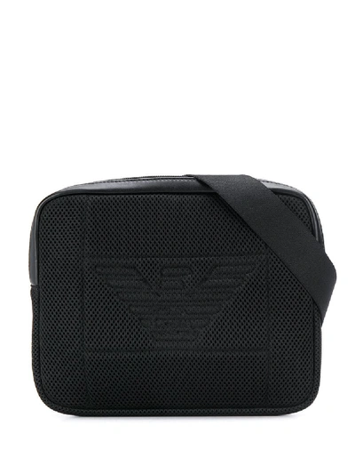 Shop Emporio Armani Logo Beltbag In Black