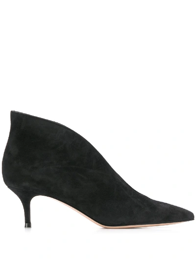 Shop Gianvito Rossi Suede Pumps In Black