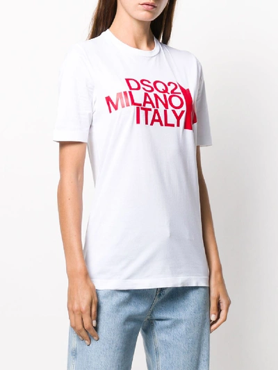 Shop Dsquared2 Cotton T-shirt In White