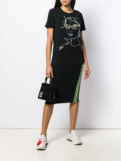 Shop Off-white Cotton T-shirt In Black