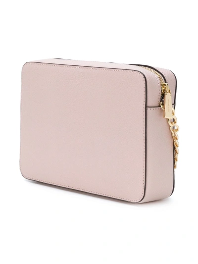 Shop Michael Michael Kors Leather Crossbody Bag In Pink