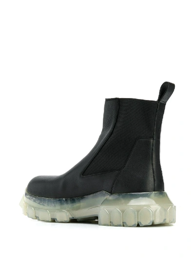 Shop Rick Owens Leather Boots In Black