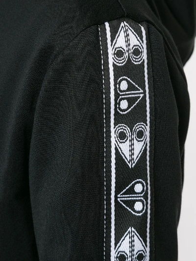 Shop Moose Knuckles Cotton Hooded Sweatshirt In Black