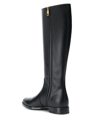 Shop Dolce & Gabbana Leather Boots In Black